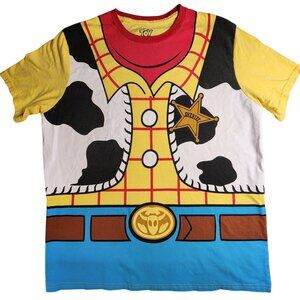 Disney/Pixar Toy Story Woody Costume T-Shirt XL Yellow Short Sleeve Unisex